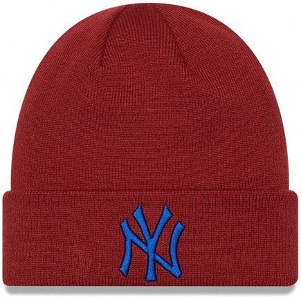 Męska czapka zimowa NEW ERA LEAGUE ESS CUFF BEANIE NEW YORK YANKEES - bordowa