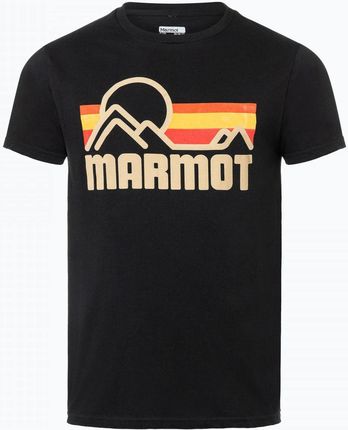 Męski t-shirt z nadrukiem MARMOT Coastal Tee - czarny