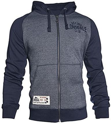 Lonsdale London SLOUGH męska bluza z kapturem, granatowa, XXXL