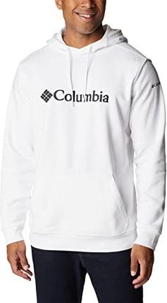 Columbia Męska bluza z kapturem CSC Basic Logo II, biała, logo marki CSC, XL