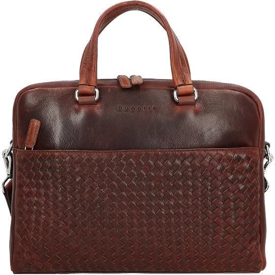 Torba Na Laptopa Bugatti Woven Torba Biznesowa Sk Rzana Cm Przegroda Na Laptopa British Tan