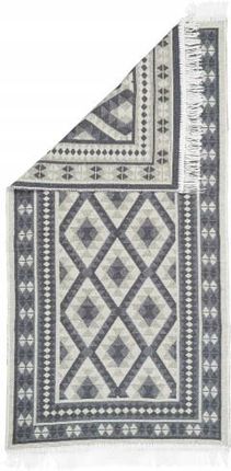 Dywan tkany na płasko kilim antracyt 70x140 cm