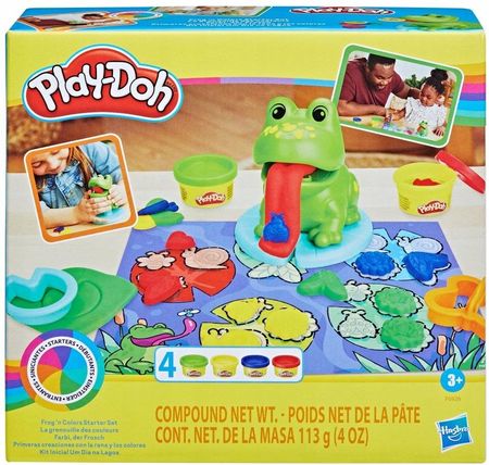 Hasbro Play-Doh Starters Zestaw Żaba i Nauka Kolorów F6926