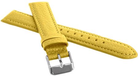 LAVVU Żółty wyściełany pasek BISON z luksusowej skóry Top Grain - 14