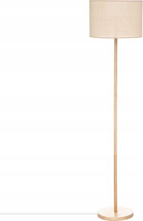 Atmosphera Lampa Podłogowa drewniana Skandynawska Beż 150 cm (186343)