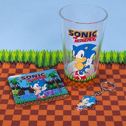 Fizz Creations Zestaw prezentowy Sonic the Hedgehog: szklanka, podkładka,  brelok - Ceny i opinie 