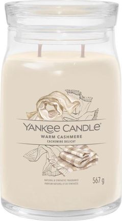Yankee Candle Signature Warm Cashmere Świeca Duża 567g