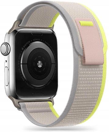 Tp Tech-Protect Nylon Apple Watch 4 5 6 7 8 Szaro Żółty
