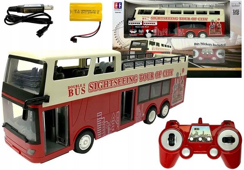 Leantoys Zdalnie Sterowany Autobus Piętrowy Rc 2.4Ghz 1:18 - Ceny i ...