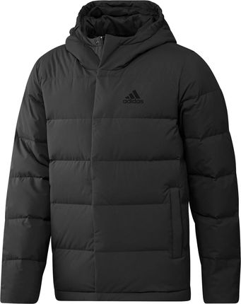 Kurtka z kapturem męska adidas HELIONIC DOWN czarna HN5640