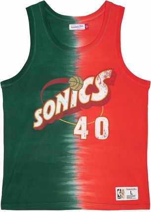 Koszulka Mitchell & Ness NBA Seattle Supersonics Shawn Kemp Tie Dye Cotton Tank