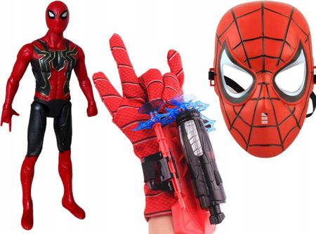Toys Spiderman Rękawica Z Wyrzutnia Maska Figurka