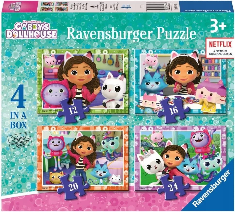 Ravensburger Gabby'S Dollhouse Gabi Koci Domek Puzzle 4W1 - Ceny i ...