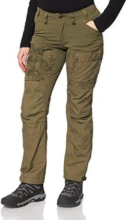 FJÄLLRÄVEN Damskie spodnie Fjallraven, Lappland Pantalon Hybride W Camo Vert-vert Laurel 46