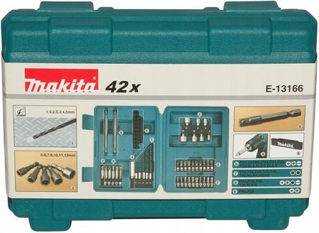 Makita E-13166 Zestaw Osprzętu W Walizce 42Szt. E13166