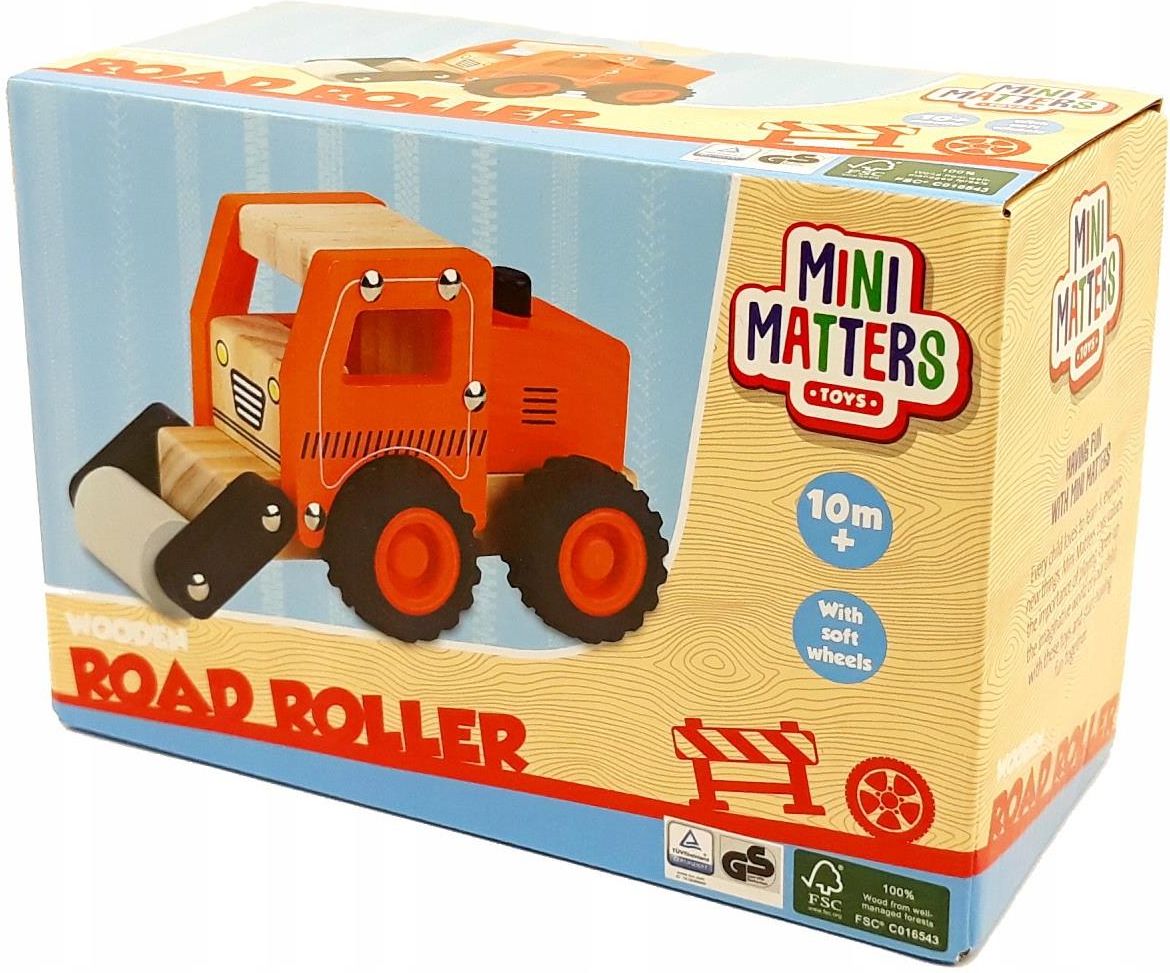 Mini Matters Drewniany Pojazd Walec Drogowy Toys Ceny i opinie Ceneo.pl