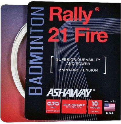 Ashaway Rally 21 Fire 0.70 White Box Rally 21 Firewhite