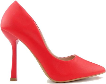 Czerwone matowe szpilki buty damskie 36
