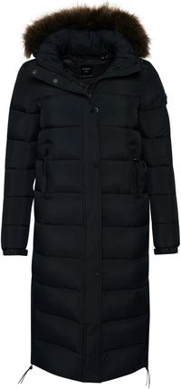 Damski płaszcz Superdry Vintage Hooded Mid Layer Long W5011180A12A – Czarny