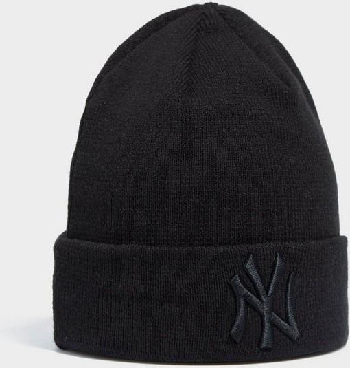 New Era Czapka Zimowa Mlb Cuff Knit Nyy Bob New York Yankees Czarny