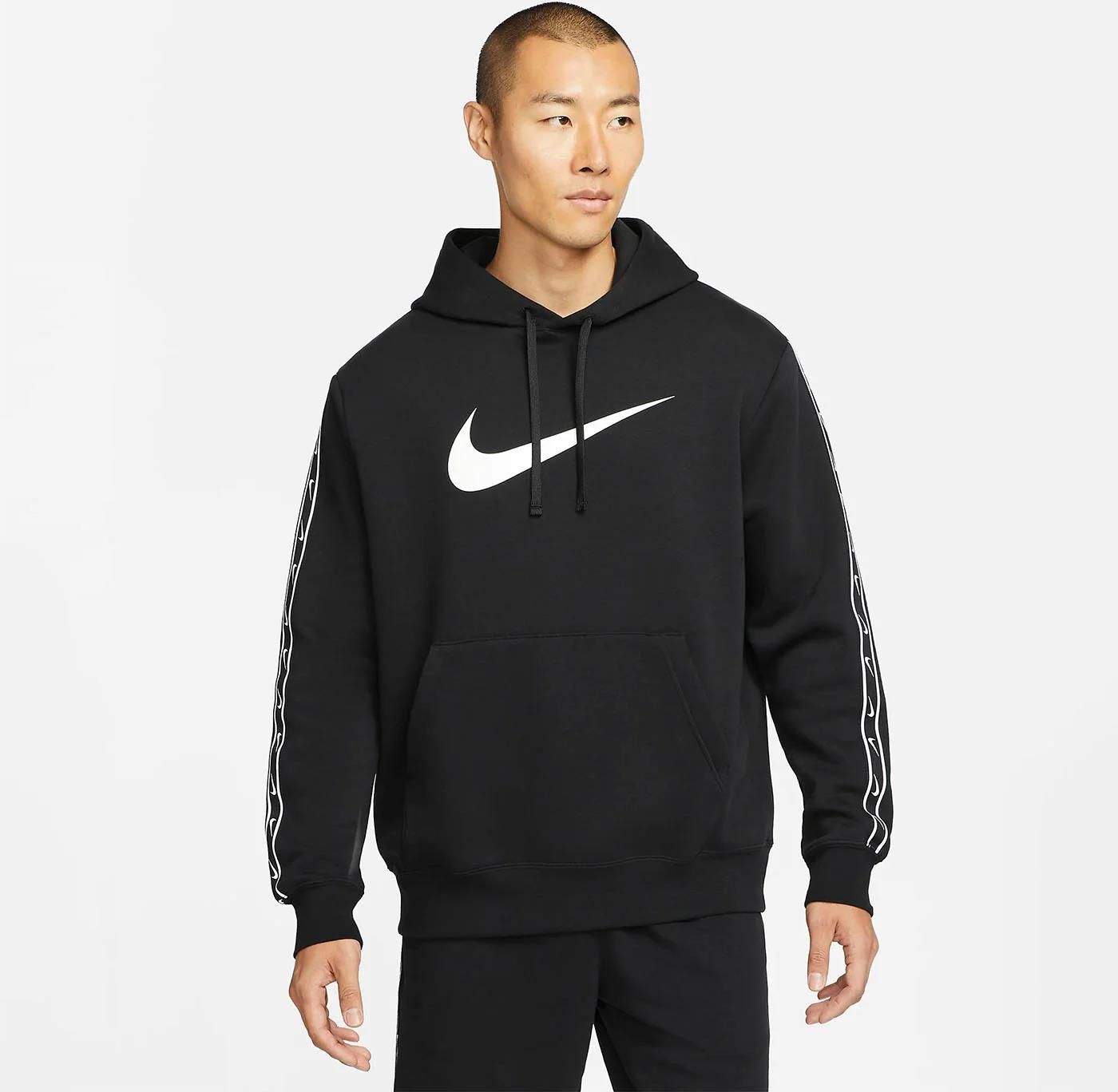 Męska Bluza Nike M Nsw Repeat SW Flc PO Hood BB Dx2028-010 – Czarny ...