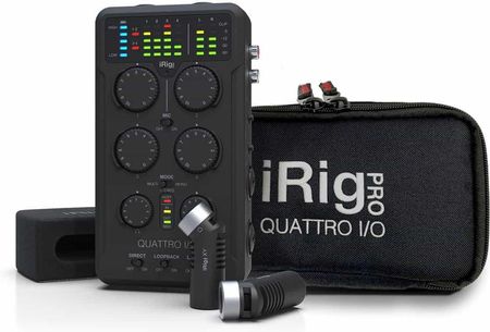 ‌IK Multimedia iRig Pro Quattro I/O Deluxe - Przenośny rejestrator