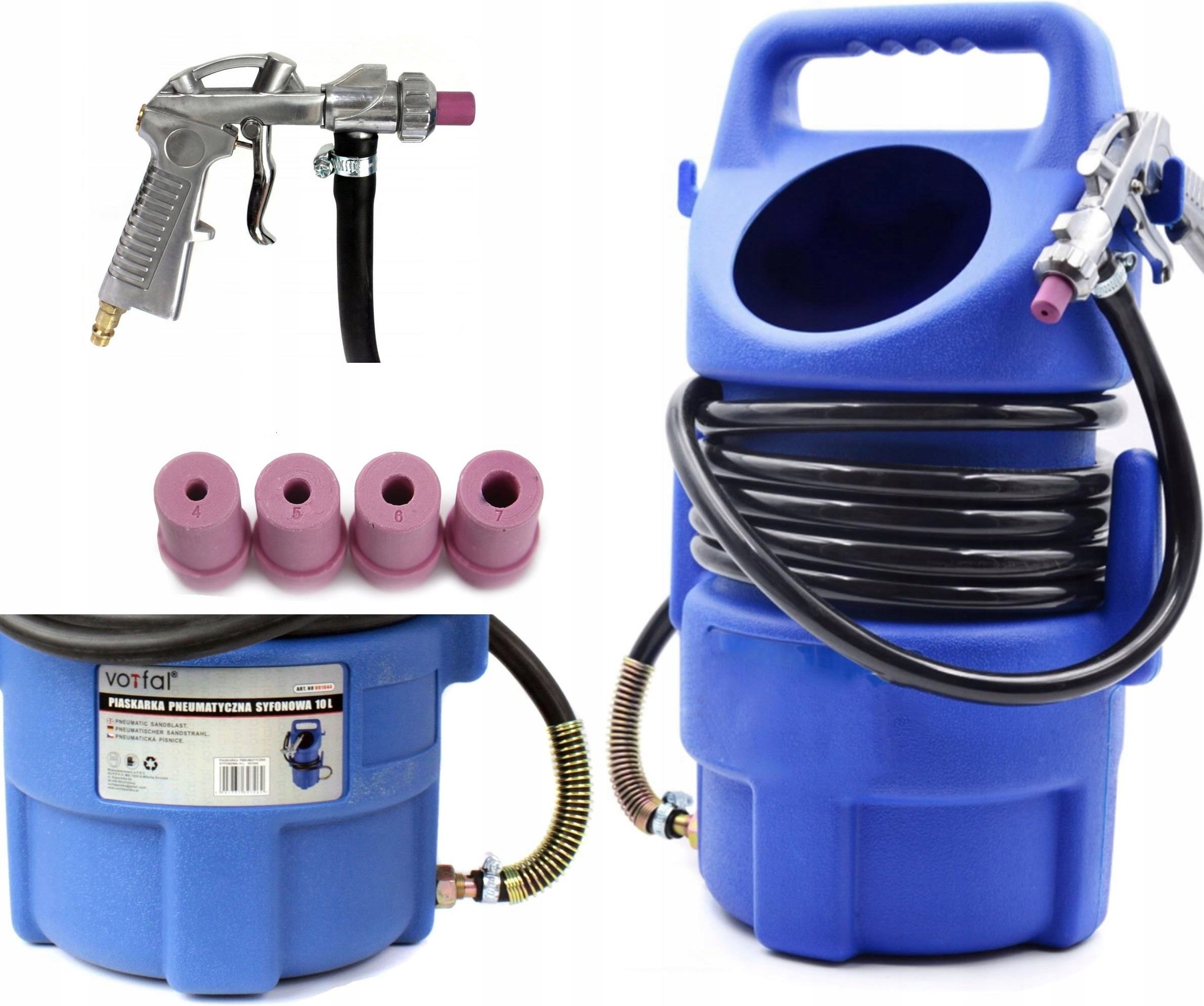 Fixem Piaskarka Syfonowa 10L 4 Dysze Do Piaskowania V01044506081 ...