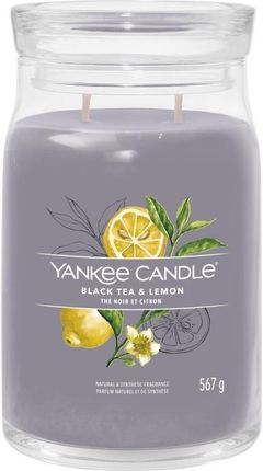 Yankee Candle Signature Black Tea & Lemon Świeca Duża 567g