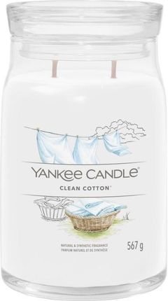 Yankee Candle Signature Clean Cotton® Świeca Duża 567g