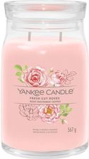 Zdjęcie Yankee Candle Signature Fresh Cut Roses Świeca Duża 567g - Drobin