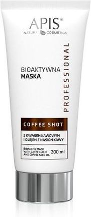 Apis Coffee Shot, Bioaktywna maska z kwasem kawowym i z olejem z nasion kawy,200 ml