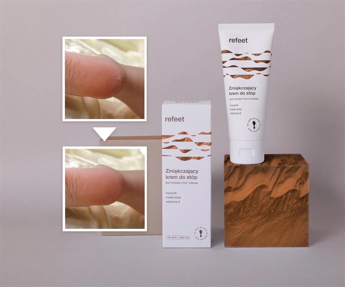 Refeet Zmiękczający Krem Do Stóp Z Mocznikiem I Masłem Shea 75ml ...