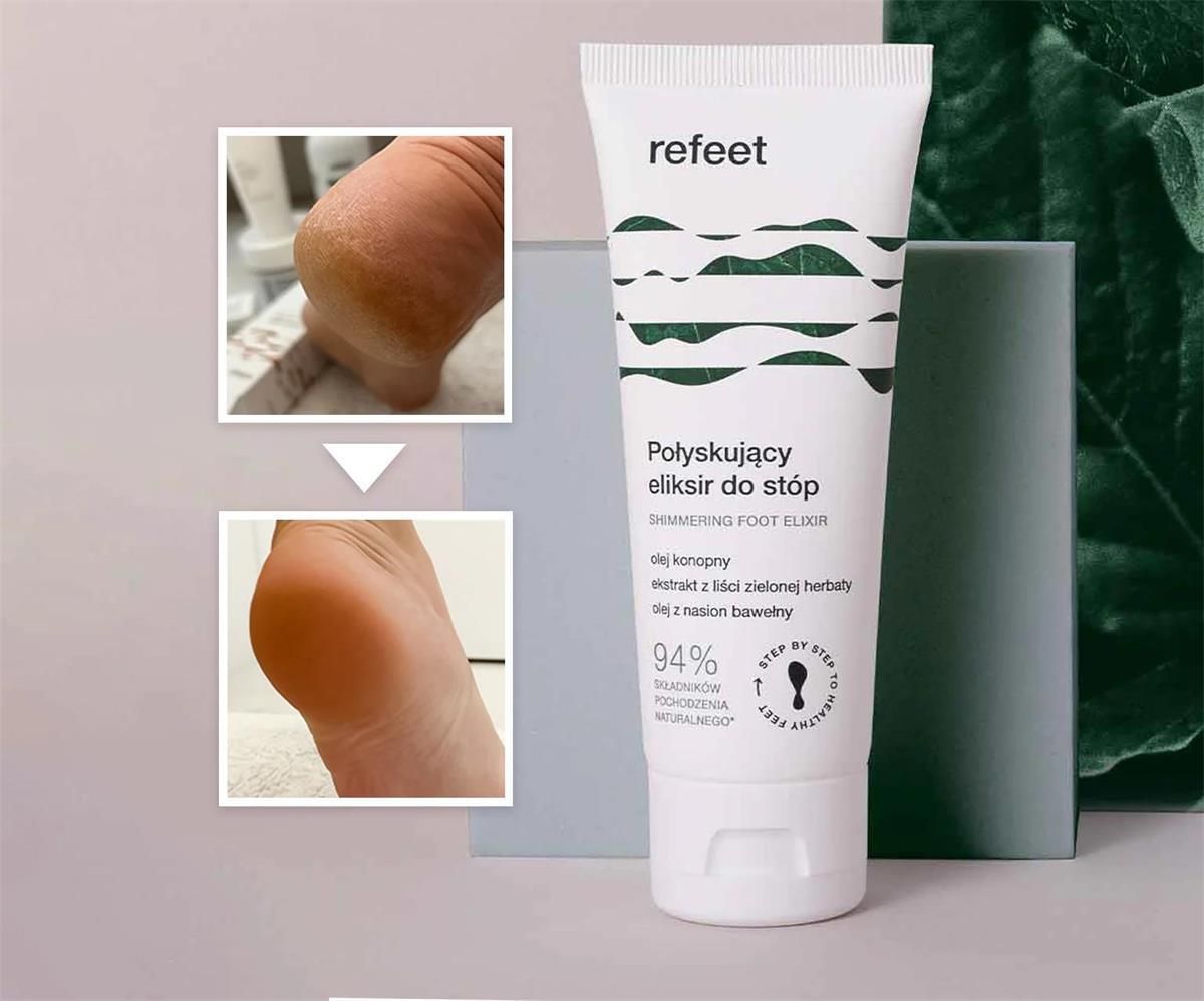 Refeet Połyskujący Eliksir Do Stóp Z Olejem Nasion Bawełny 75ml ...
