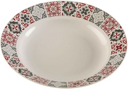 Versa Talerz Głęboki Kasztanowy Porcelana (3410023)