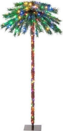 Costway Sztuczna Palma Ze Świątecznymi Lampkami Led 183 Cm 12295627