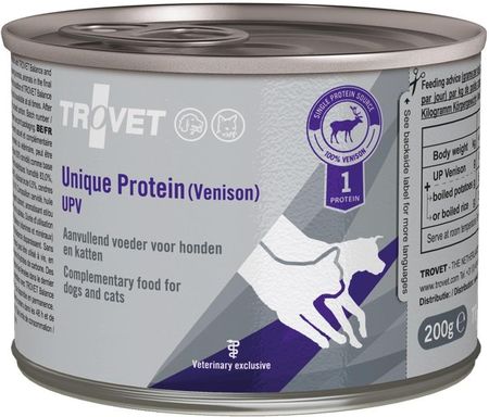 Trovet Unique Protein Venison Upv Dla Psa I Kota Dziczyzna 6X200G