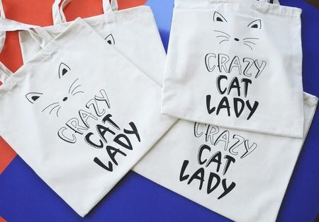 Crazy cat lady, torba zakupowa