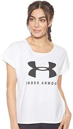 Under Armour damska graficzna sportowa moda Ssc koszulka z krótkim rękawem Onyx White/Black S