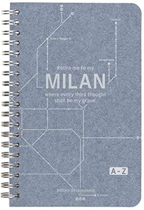 Clairefontaine 83539C Notatnik Na Adresy Jeans Métro Z Podwójną Spiralą 11X17 14 8X21Cm 50 Kartek W Linie 1szt. Różne Wzory