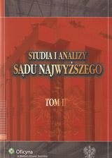 Studia i analizy Sądu Najwyższego t. 2
