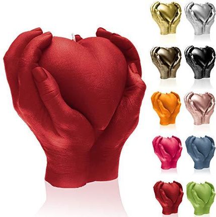 Candellana Hand Love Edition Świeca Na Walentynki Świece Walentynkowe Pomysł Prezent Serce Romantyczna Dekoracja M B07Xcj983W