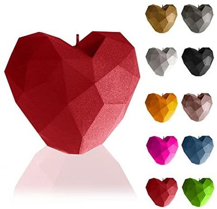 Candellana Heart Low Poly Świeca Na Walentynki Świece Pomysł Prezent Serce Romantyczna Dekoracja Miłośc B07Xf89Sxh