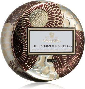 Voluspa Japonica Holiday Gilt Pomander & Hinoki 113 G Świeczka Zapachowa W Puszcze Vlsrhxh_Dcan05