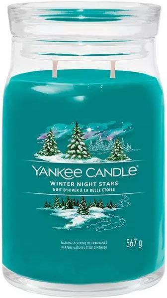 Yankee Candle Set Regalo 3 Candele Votive – Winter Night Stars, Profumo Di Rosa, Ambra E Muschio, Cera Di Soia, Confezione Natalizia
