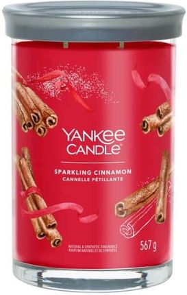 Yankee Candle Signature Świeca W Dużym Słoiku Z Dwoma Knotami Sparkling Cinnamon 139709