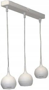 Brolux Lampa Wisząca Potrójna Listwa Kule Białe Gu10 Led (13778)