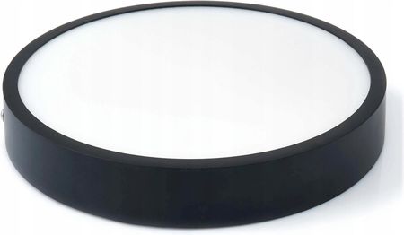 Koloreno Panel Led Natynkowy Okrągły Czarny 24W Plafon (Plno24Wcr4500Kc)