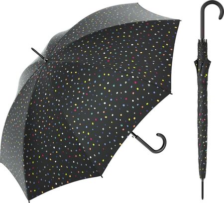 Parasol długi automatyczny Benetton Long AC dots black 56906