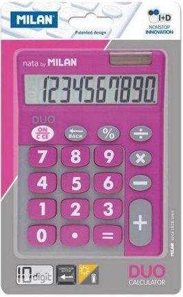 Kalkulator Milan Duo Calculator Różowy Pvc