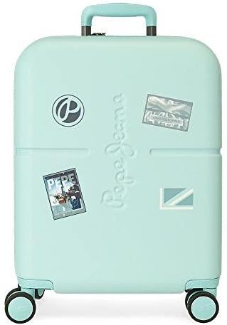 Pepe Jeans Seldon Kabinenkoffer – 35 Liter, Blau, ABS-Material, Mit 4 Multidirektionalen Rädern